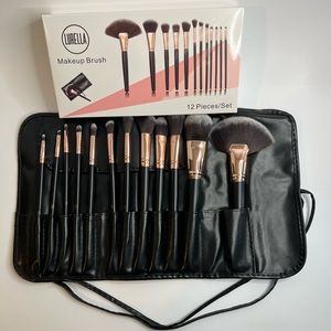 Make up brush set, black color
